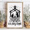 Nativity Stencils for Crafts Reusable Believe Holiday Drawing 12"L x 8"W